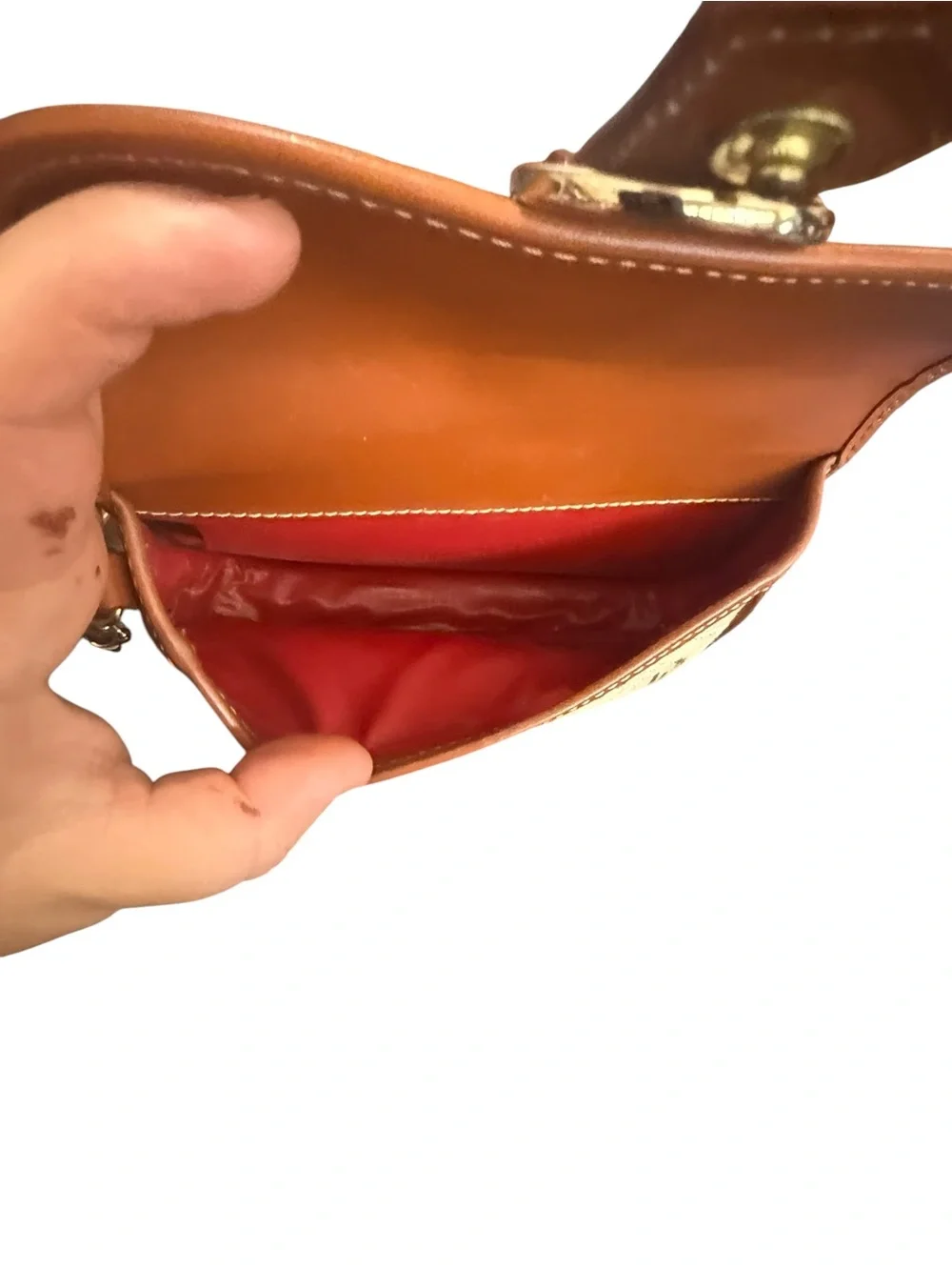 Dooney & Bourke Beige and Brown Monogram Wristlet